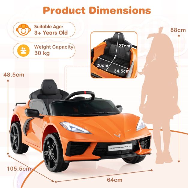 Kids 12V Electric Ride-On Car | Remote Control & LED Lights
