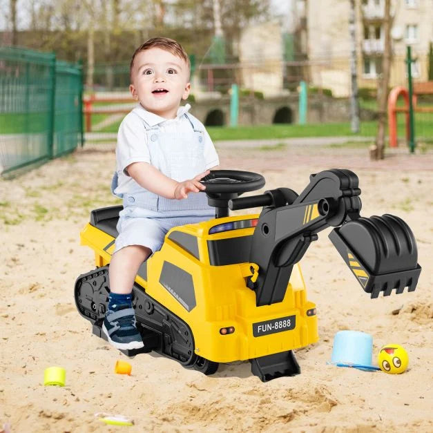 Kids 3-in-1 Electric Ride-On Tractor with Adjustable Arms