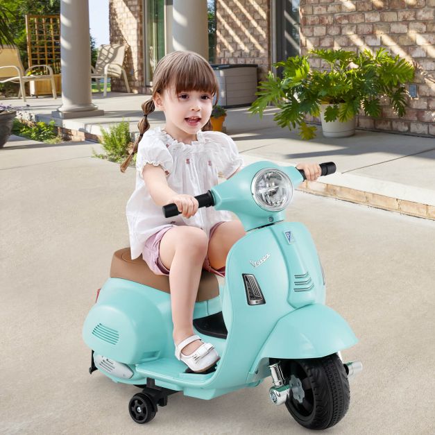 Kids Vespa 6V Ride-On Scooter with Lights