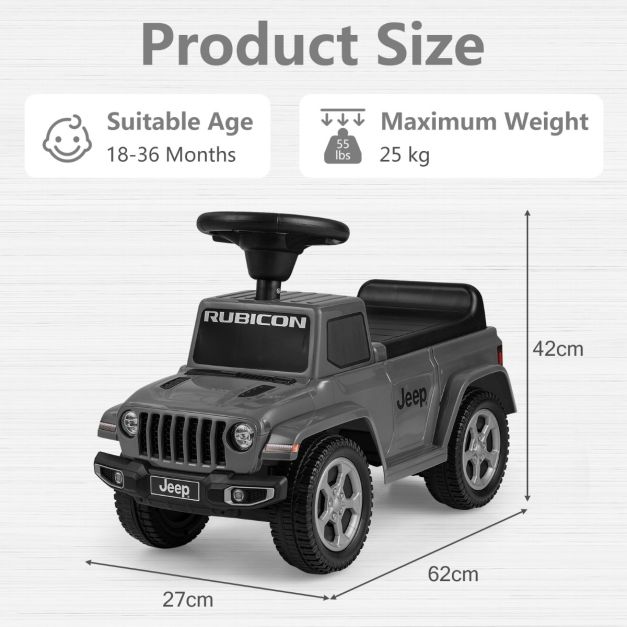 Jeep Licensed Toddler Push Car with Engine Sound
