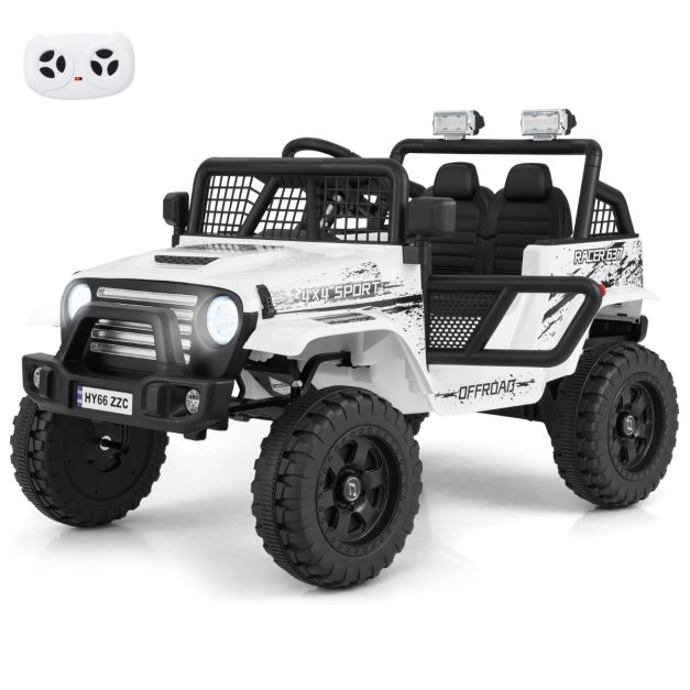 12V Kids Ride-On Truck with Remote Control and LED Lights for Fun Driving