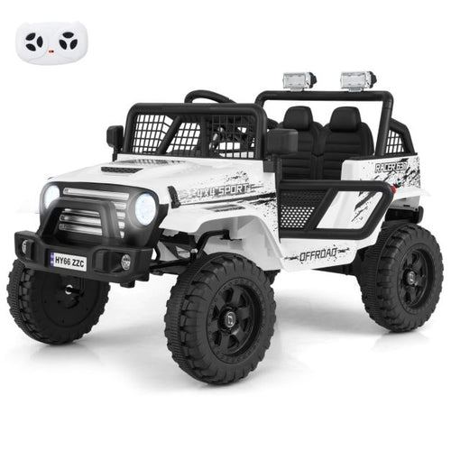 12V Kids Ride-On Truck with Remote Control and LED Lights for Fun Driving