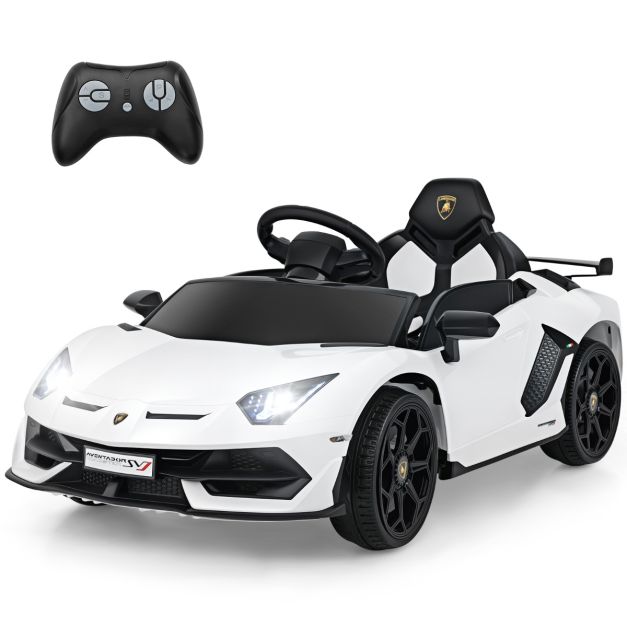 12V Licensed Lamborghini Kids Ride-On Car with Remote Control for Easy Driving