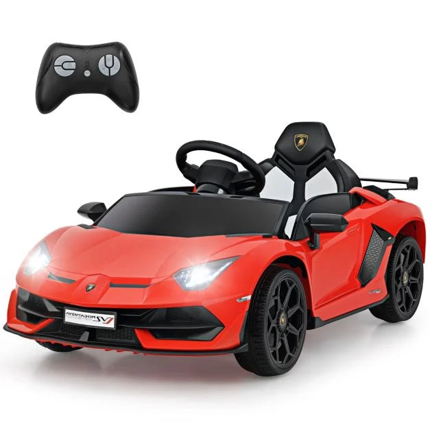 12V Licensed Lamborghini Kids Ride-On Car with Remote Control for Easy Driving