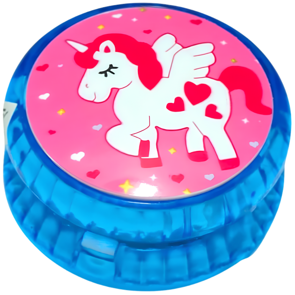 LED Light Up YoYo Toy Trick Spinning Yoyo for Kids Unicorn Dinosaur Clutch Toy Game
