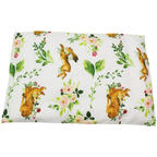 Baby Pillowcase 40x60cm 100% Cotton Zipped Pillow Cover Jungle Floral Print