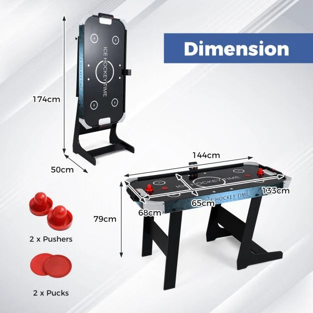 144cm Air Hockey Table Foldable Design – Perfect for Kids & Adults