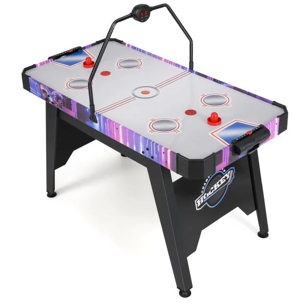 Air Hockey Table 144cm – Includes 2 Pucks & 2 Pushers for Family Games