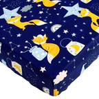 2 Pack 100% Cotton Fitted Sheets for Chicco Next2Me Bedside Crib 55 x 90 cm
