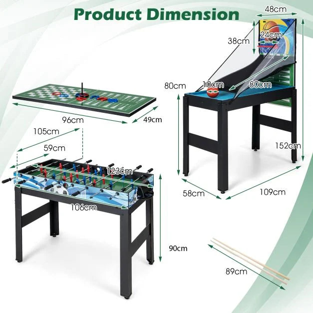 14-in-1 Game Table Set – Complete Fun for Home, Party & Game Room