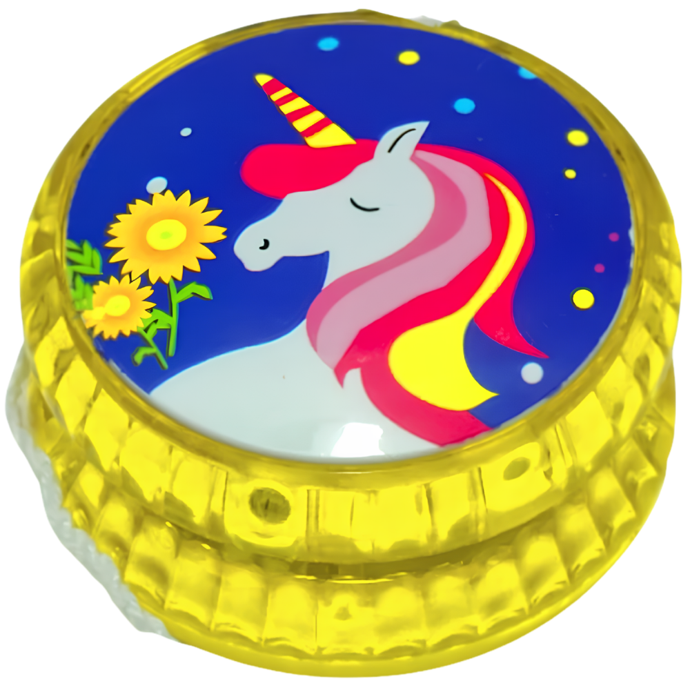 LED Light Up YoYo Toy Trick Spinning Yoyo for Kids Unicorn Dinosaur Clutch Toy Game