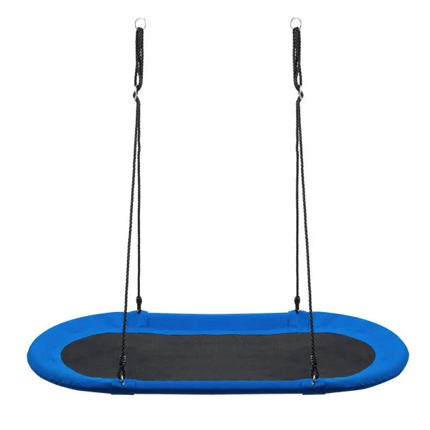Oval 150 cm Kids Swing with Height-Adjustable Rope for Indoor/Outdoor Use