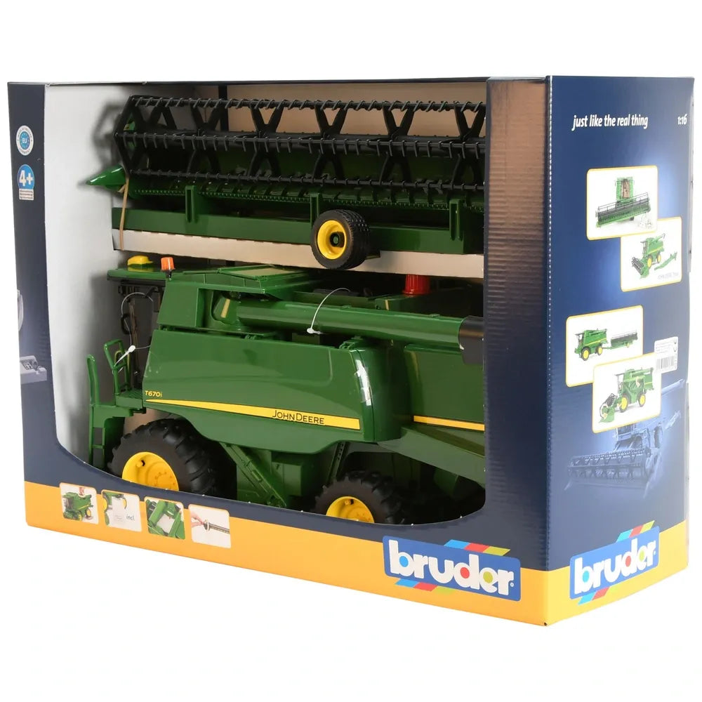 Bruder 1:16 John Deere T670i Combine Harvester Farm Vehicle Toy