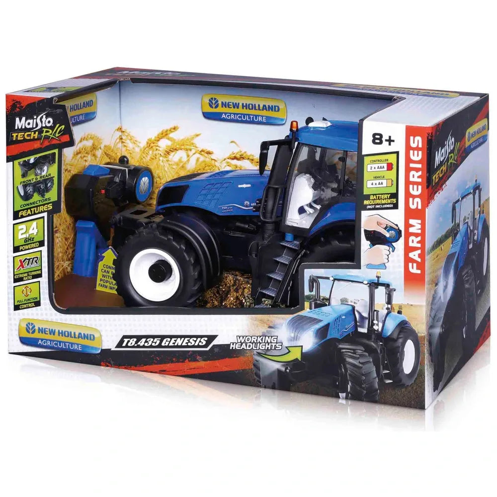 New Holland Remote Control 1:16 Scale Tractor Playset