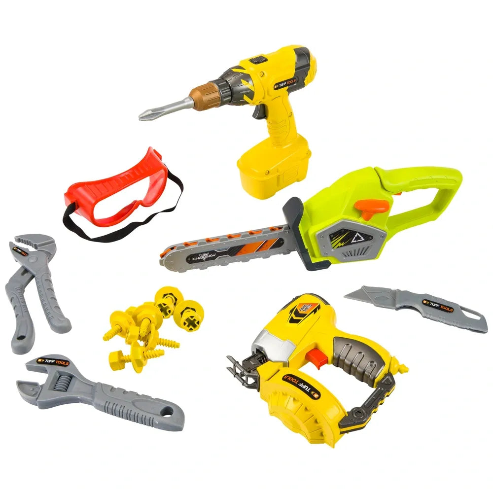 Tuff Tools Construction Workshop Tool Kit Set – Pretend Play for Kids