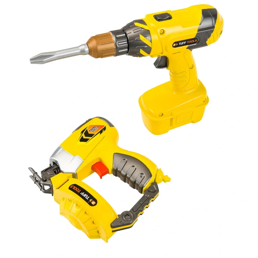 Tuff Tools Construction Workshop Tool Kit Set – Pretend Play for Kids