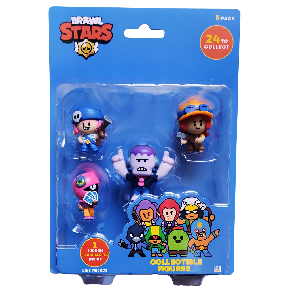 Brawl Stars Series 1 Figure Stamper Keychain LINE Friends Official Collectible Toy