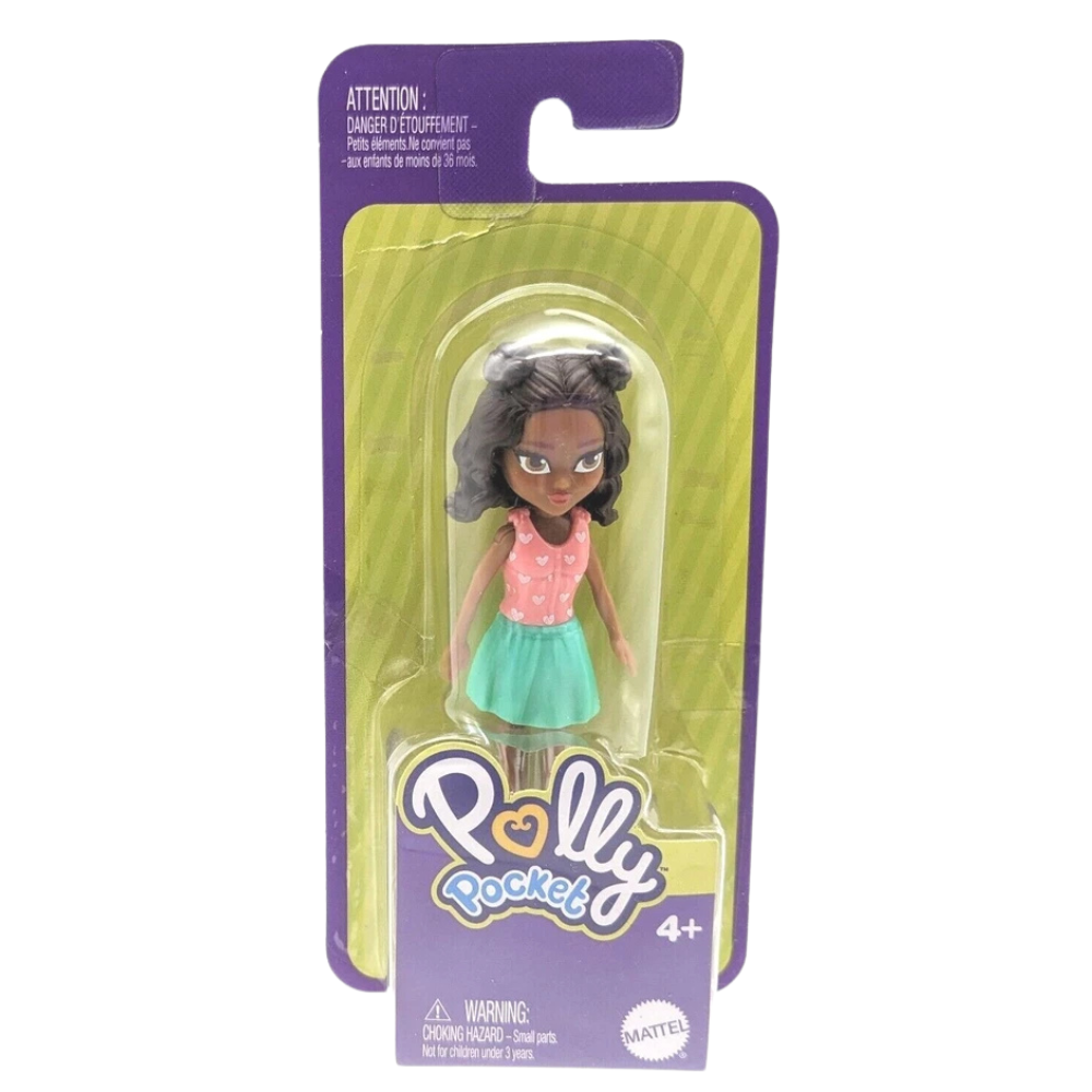 Polly Pocket Accessories Doll Set 9 Cm Trendy Outfit & Mini Dolls Mattel Toy