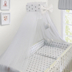 Baby Nursery Canopy Drape Mosquito Net with Holder Cot Crib Bed Canopy