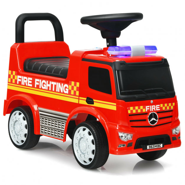 Kids Ride-On Push Car Licensed Mercedes-Benz Firefighter Edition