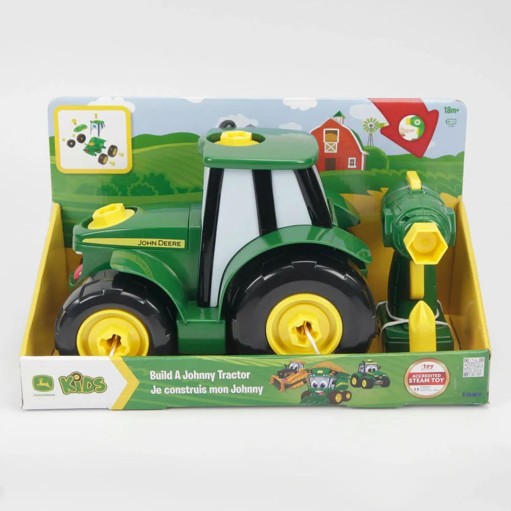 John Deere Build-a-Johnny Tractor Construction Toy for Kids