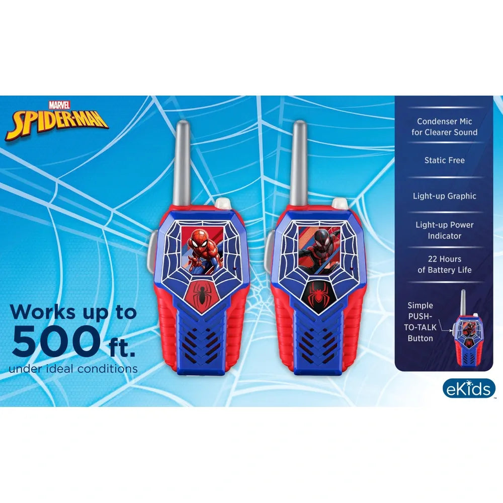 Marvel Spider-Man Themed Walkie Talkies for Kids Adventure Play