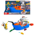 Dickie Toys Shark Attack Boat Playset with Lights and Sounds