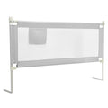 175CM Infant Safety Bed Guardrail with Anti-Collision Padding & Side Pocket