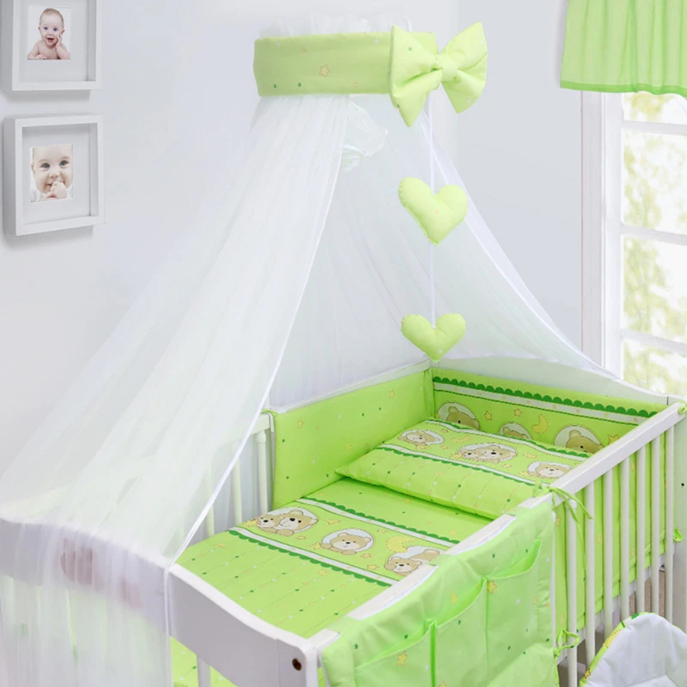 Baby Nursery Canopy Drape Mosquito Net with Holder Cot Crib Bed Canopy