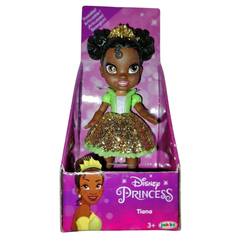 Disney Princess Mini Toddler Dolls 3" Poseable Figures Ariel Moana Elsa Anna & More