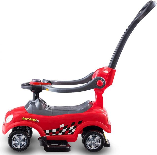 Kids 3-in-1 Ride-On Car with Push Handle for Toddlers and Young Kids