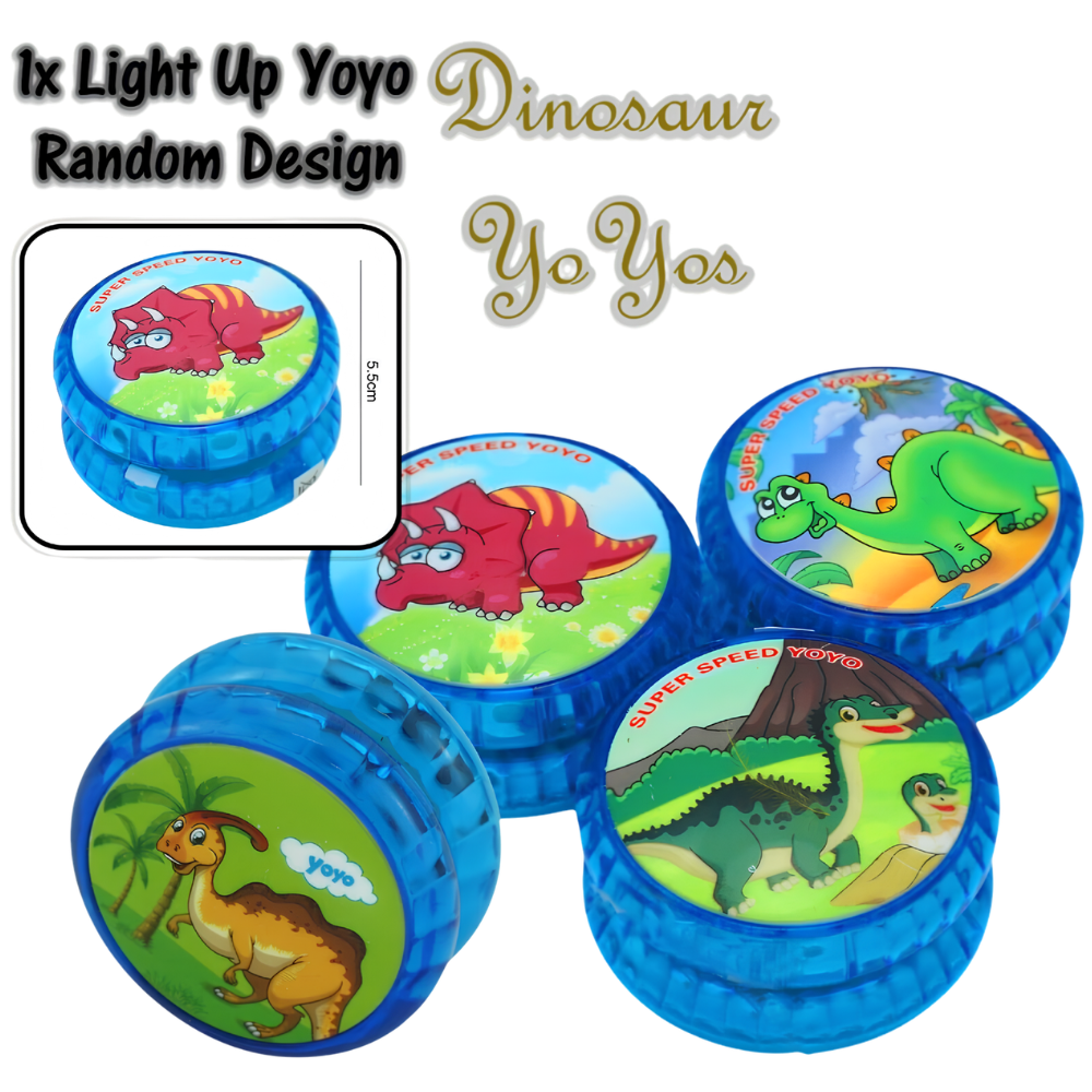 LED Light Up YoYo Toy Trick Spinning Yoyo for Kids Unicorn Dinosaur Clutch Toy Game