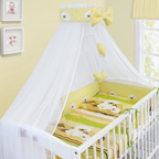 Baby Nursery Canopy Drape Mosquito Net with Holder Cot Crib Bed Canopy