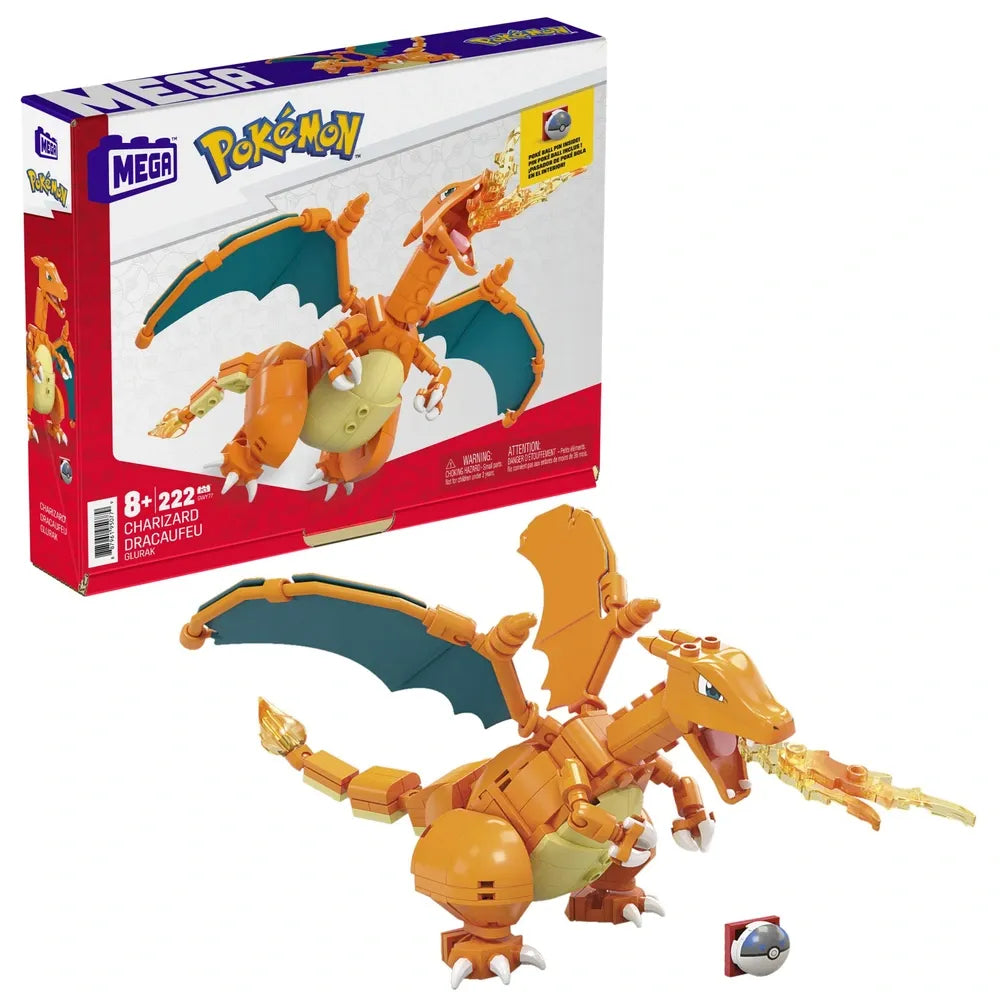 MEGA Blocks Pokémon Charizard Building Set – 222 Pieces