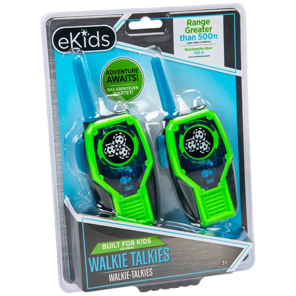 eKids Green Walkie Talkies – Durable 2-Way Radios for Kids