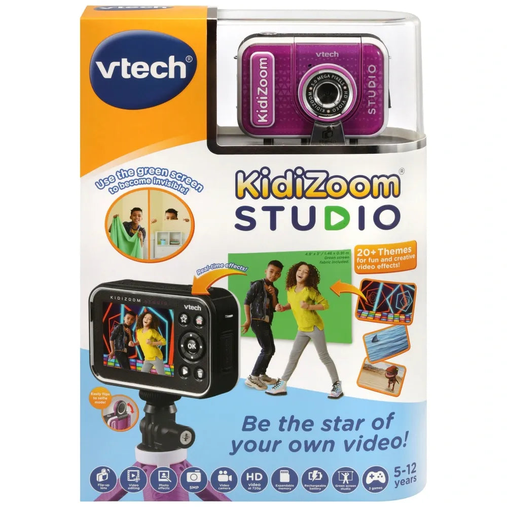 VTech KidiZoom Studio Video Camera – Fun Purple Kids Camera