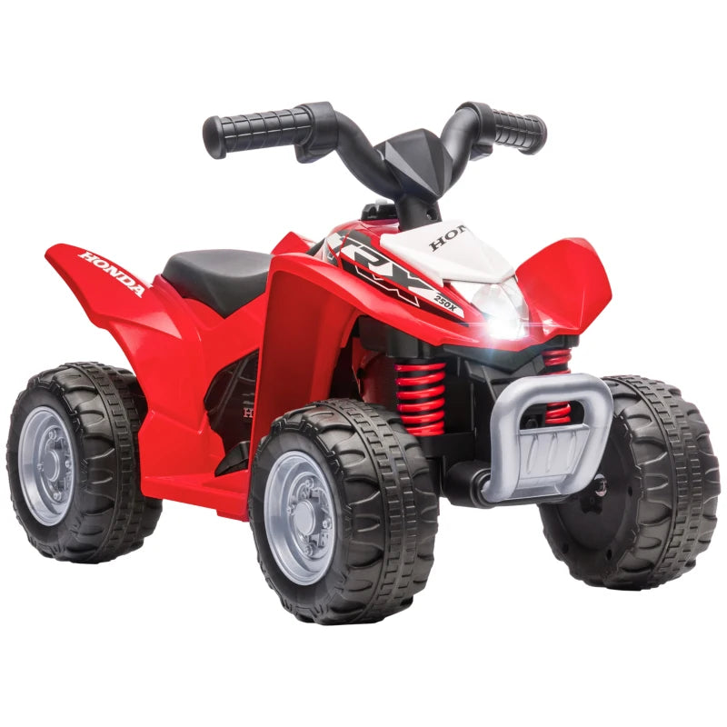 Toddlers’ 6V Electric Licensed ATV Quad Bike Ride-On, Red – Ages 1.5 to 3 Years