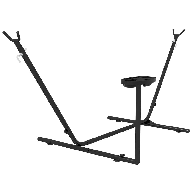 Heavy Duty 9.4ft Hammock Stand with Side Tray Steel Frame for Multiple Hammock Styles