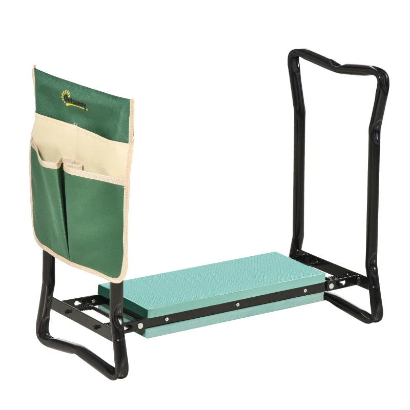 Padded Steel Frame Garden Kneeler with Tool Bag – Comfortable Support for Gardening Tasks