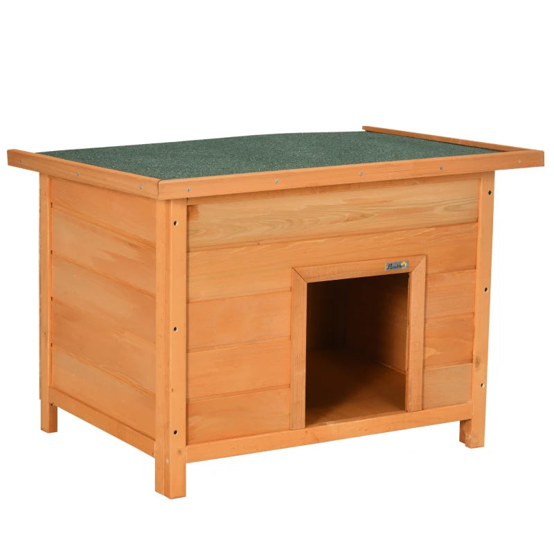 Wooden Dog Pet House Elevated with Open Roof