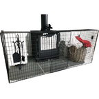 Extendable Folding Fireguard Safety Guard Fireplace Cover for Babies Children and Kids