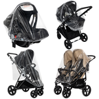 Universal Baby Rain Cover for Pushchair Stroller Pram Double Buggy Carrycot Weather Shield