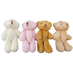 4x Small Jointed Poseable Plush Teddy Bear Stuffed Toys