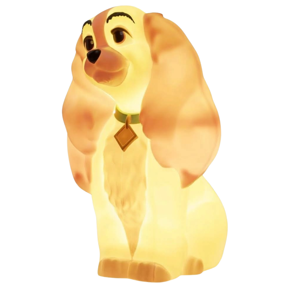 Disney Lady 3D Night Light Lamp 17cm Lady & The Tramp Character Desk Bedroom Nursery Paladone