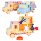 Toyland Purrfect Pets 8-Piece Mobile Dog Grooming Truck Playset Pretend Pet Care Toy Kids 3+