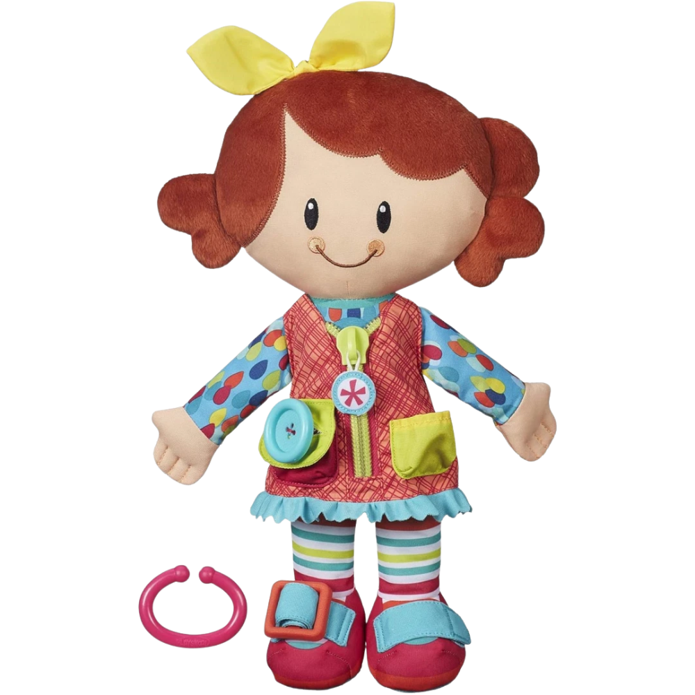 Playskool Classic Dressy Bessy Plush Toy for Toddlers Girls Dressing Skills 2+