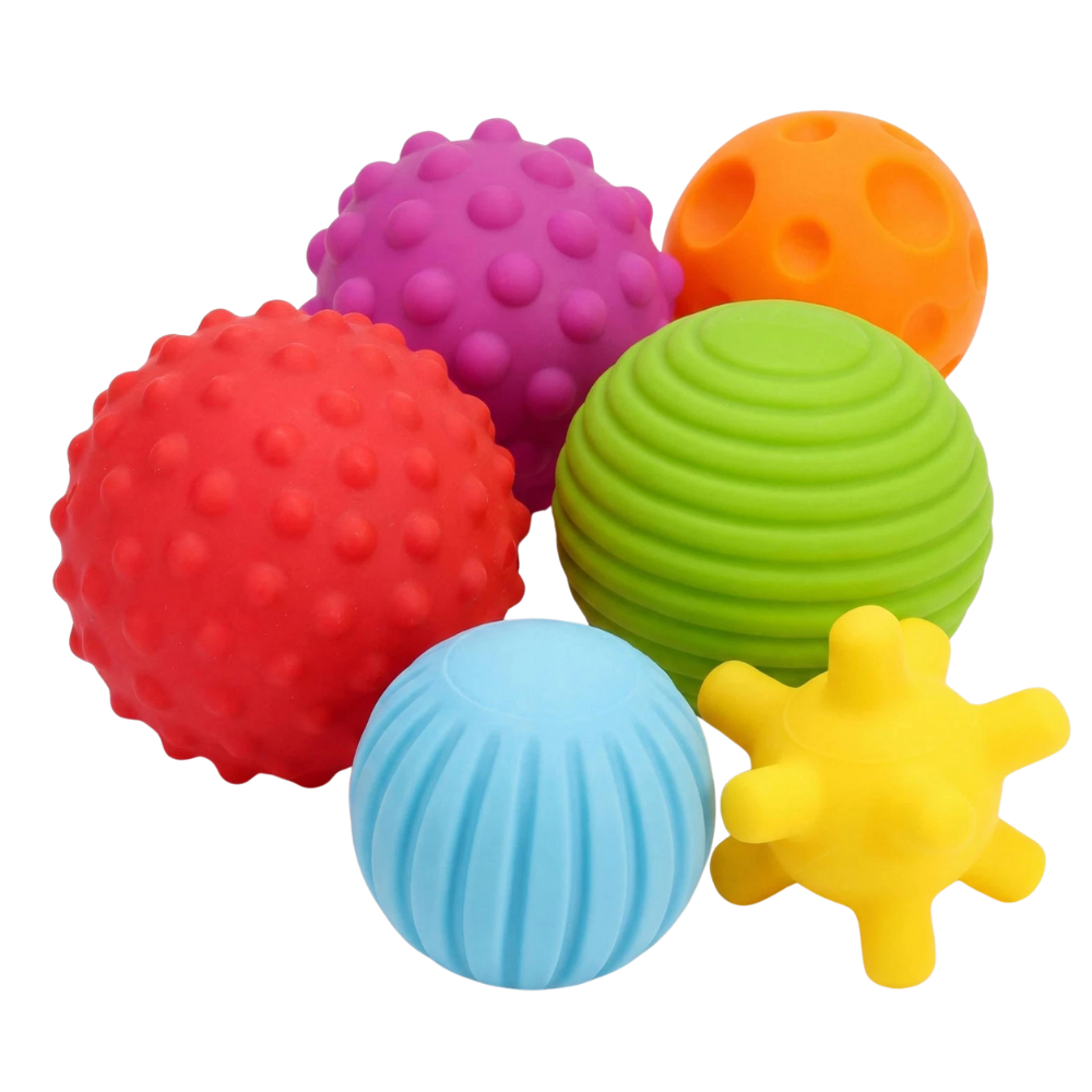 Baby Sensory Balls Set 6 Pcs Soft Textured Grasping Balls Infant Toddler Toy
