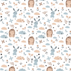 2x Fitted Sheets Compatible with Babylo You & Me Bedside Crib Stars Animals