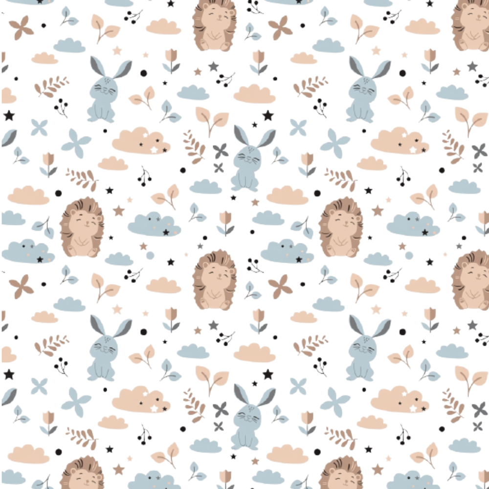 2x Fitted Sheets Compatible with Babylo You & Me Bedside Crib Stars Animals