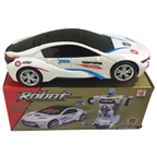 Police Car Transforming Robot Toy with Music Flashing Lights and Action Play Uk